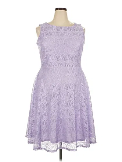 Pre-owned Danny & Nicole Cocktail Dress In Purple