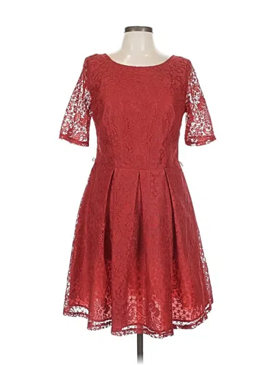 Pre-owned Danny & Nicole Cocktail Dress In Red