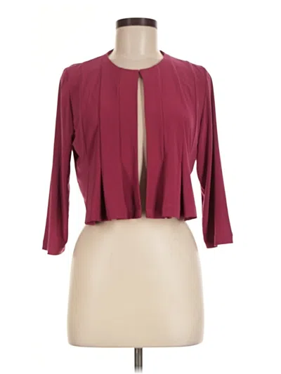 Pre-owned Danny & Nicole Jacket In Burgundy