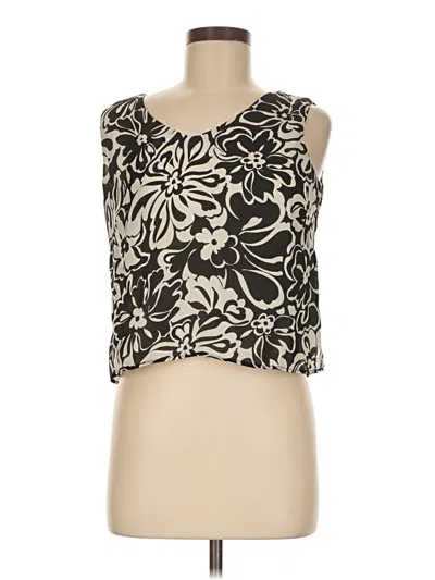 Pre-owned Danny & Nicole Sleeveless Blouse In Black