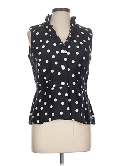 Pre-owned Danny & Nicole Sleeveless Blouse In Black