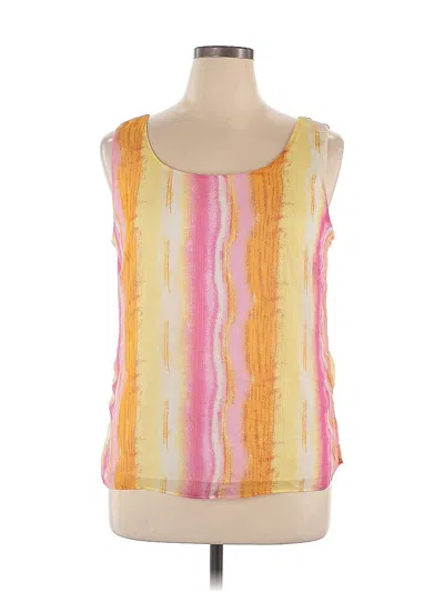 Pre-owned Danny & Nicole Sleeveless Blouse In Pink