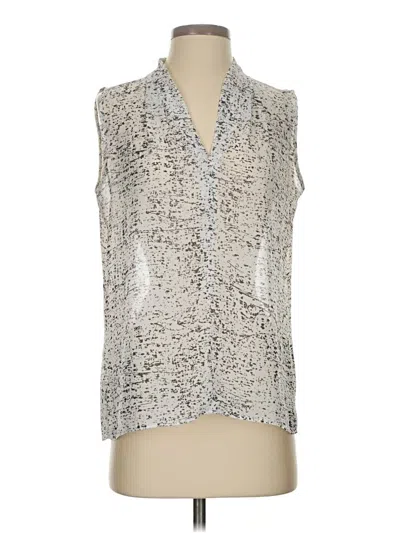 Pre-owned Danny & Nicole Sleeveless Blouse In Silver