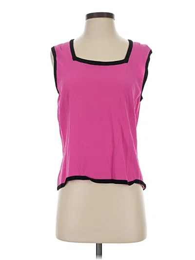 Pre-owned Danny & Nicole Sleeveless T-shirt In Pink