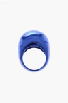 Dans Les Rues Solid Color Signet Ring In Blue