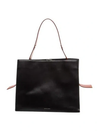 Pre-owned Danse Lente Leather Bucket Bag In Black