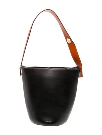 Pre-owned Danse Lente Leather Bucket Bag In Black