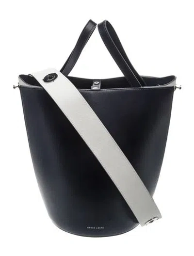 Pre-owned Danse Lente Leather Bucket Bag In Blue