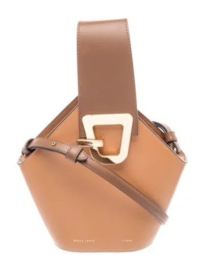 Pre-owned Danse Lente Leather Bucket Bag In Brown
