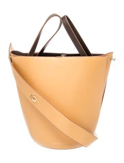 Pre-owned Danse Lente Leather Bucket Bag In Brown