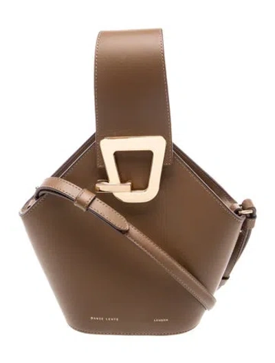 Pre-owned Danse Lente Leather Bucket Bag In Brown