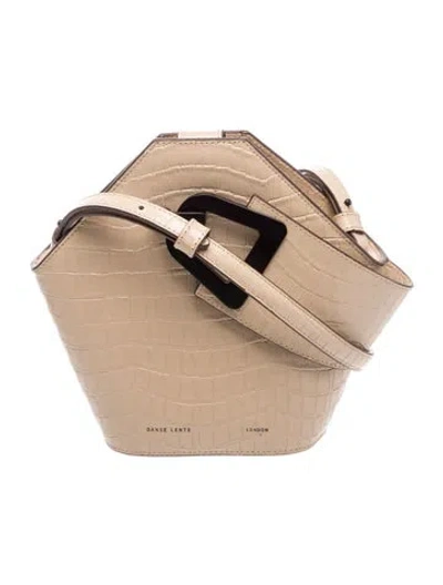 Pre-owned Danse Lente Leather Bucket Bag In Neutral