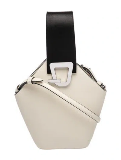 Pre-owned Danse Lente Leather Bucket Bag In Neutrals