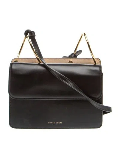 Pre-owned Danse Lente Leather Crossbody Bag In Black