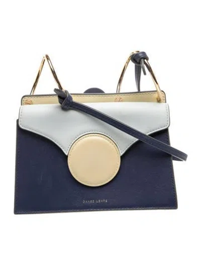 Pre-owned Danse Lente Leather Crossbody Bag In Blue