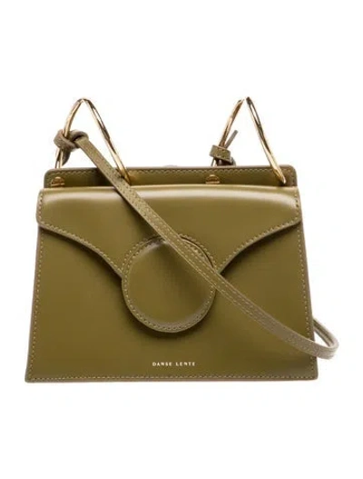 Pre-owned Danse Lente Leather Crossbody Bag In Green