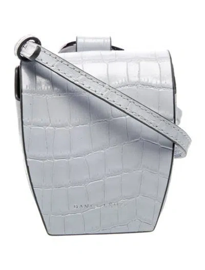 Pre-owned Danse Lente Leather Messenger Bag In Blue