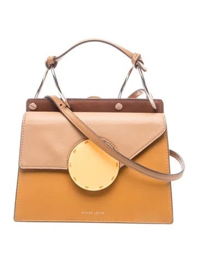 Pre-owned Danse Lente Leather Shoulder Bag In Neutrals