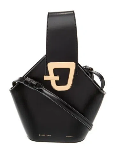 Pre-owned Danse Lente Leather Top Handle Bag In Black