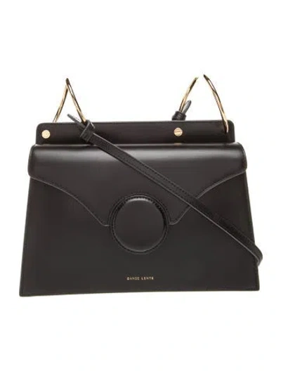 Pre-owned Danse Lente Leather Top Handle Bag In Black