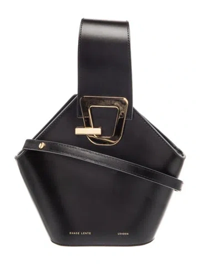 Pre-owned Danse Lente Leather Top Handle Bag In Black