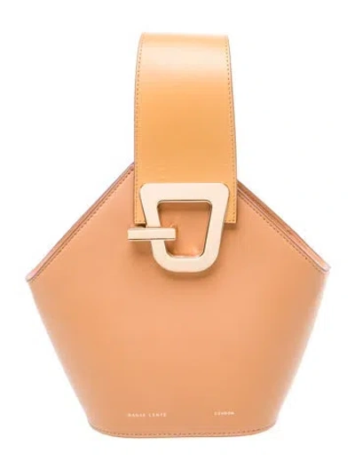 Pre-owned Danse Lente Leather Top Handle Bag In Brown