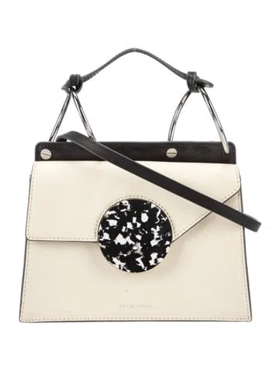 Pre-owned Danse Lente Leather Top Handle Bag In Neutral