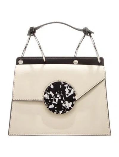 Pre-owned Danse Lente Leather Top Handle Bag In Neutral