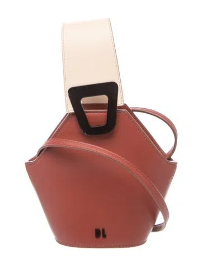 Pre-owned Danse Lente Leather Top Handle Bag In Pink