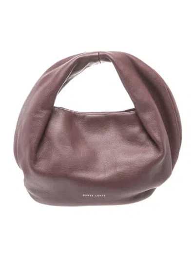 Pre-owned Danse Lente Leather Top Handle Bag In Purple