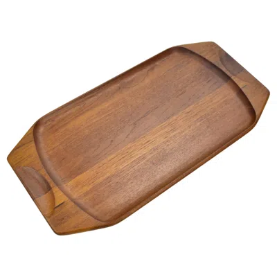 Pre-owned Dansk 1950s Danish Modern Design Teak Wood Serving Tray By Jens Quistgaard  Mcm In Brown
