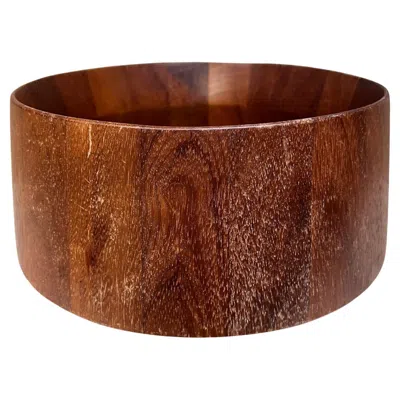 Pre-owned Dansk 1960s  International Teak Salad Bowl Malaysia In Brown