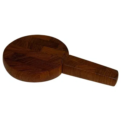 Pre-owned Dansk 1960s  Teak Cheese Board + Knife Jens Quistgaard In Brown