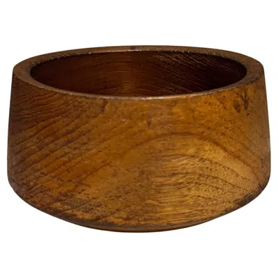 Pre-owned Dansk 1960s Style Of  Small Teak Serving Bowl In Brown