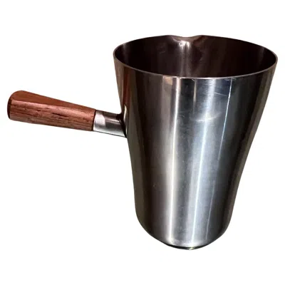 Pre-owned Dansk 1970s Nmt Stainless Espresso Mini Pitcher Creamer Denmark In Brown