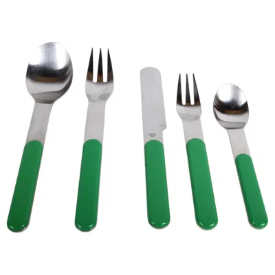 Pre-owned Dansk 1980s Gunnar Cyr�n For  "summerhouse" Green Resin Flatware Set (21 Pieces)