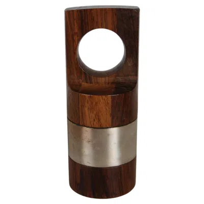 Pre-owned Dansk Danish Modern Jens Quistgaard Rare Rosewood & Silver Plate Peppermill By  In Brown
