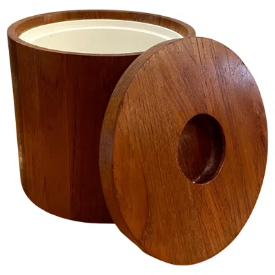 Pre-owned Dansk Danish Modern Solid Teak 1970s Danish Modern Ice Bucket In Brown