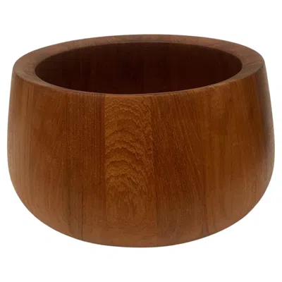 Pre-owned Dansk Danish Modern Solid Teak Large Salad Bowl By Jens Quistgaard For  In Brown