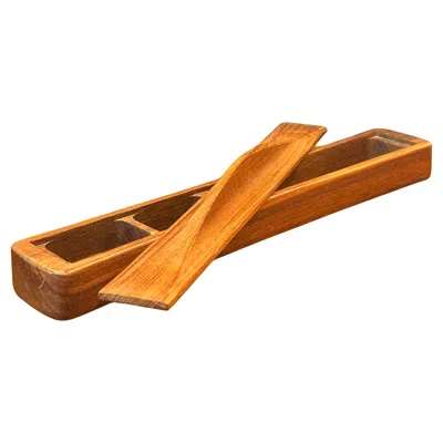 Pre-owned Dansk Danish Modern Teak Desk Organizer Box By Jens Quistgaard For  In Brown
