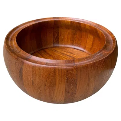 Pre-owned Dansk Digsmed Teak Fruit Bowl, Denmark, C.1960 In Brown