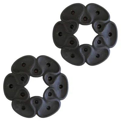 Pre-owned Dansk Jens Quistgaard For  Ihq Candleholders, 1960 In Black