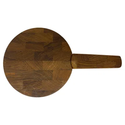 Pre-owned Dansk Jens Quistgaard For  Teak Cheese Cutting Board With Built In Knife, 1960s In Brown