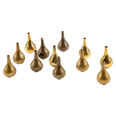 Pre-owned Dansk Jens Quistgaard "onion" Candleholders, Set Of 12 In Brown