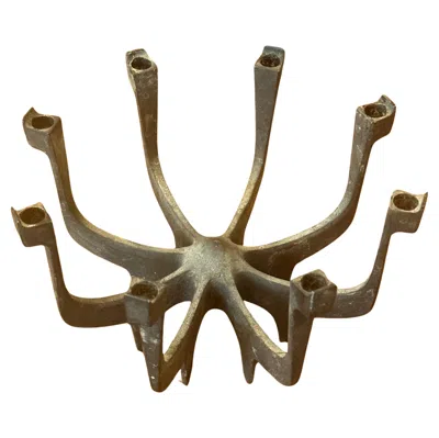 Pre-owned Dansk Mcm Iron Candle Holder By Gunnar Cyren Lysestager For  In Brown