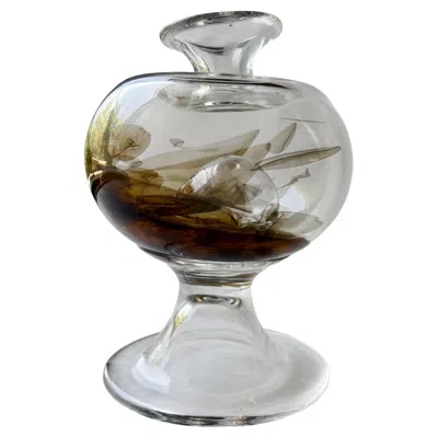 Pre-owned Dansk Michael Bang Rare Glass Vase  In Clear