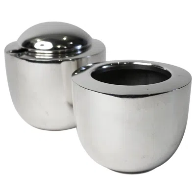 Pre-owned Dansk Modernist Vivianna Torun For  Silver Plate Tea Sugar Creamer Set