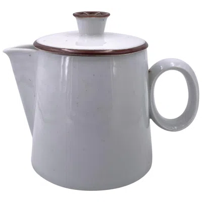 Pre-owned Dansk Rare White Porcelain Coffee Pot By  Designs, Denmark