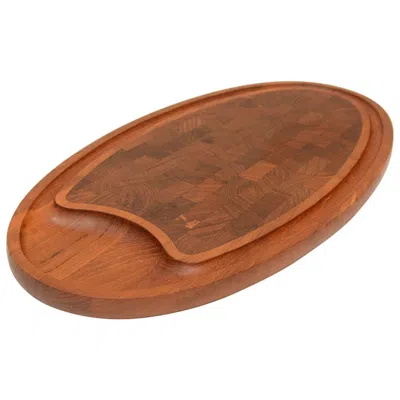 Pre-owned Dansk Teak Serving Tray In Brown