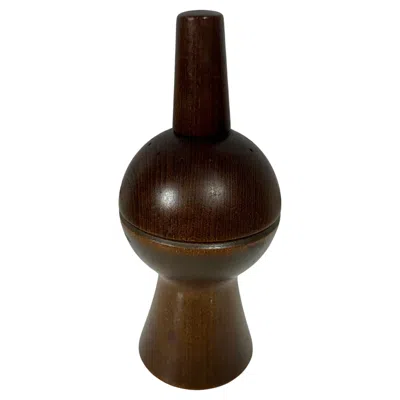 Pre-owned Dansk Teak "sphere" Pepper Mill Peppermill Quistgaard Jhq Ihq Denmark In Brown